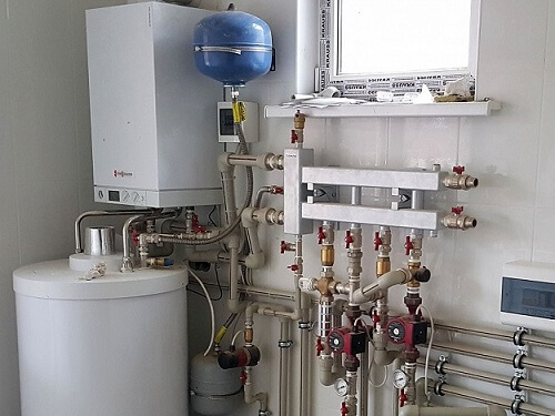 Монтаж газового котла в Островце
