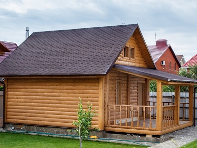 Строительство бани в Островце