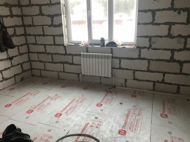 Установка батарей отопления в Островце